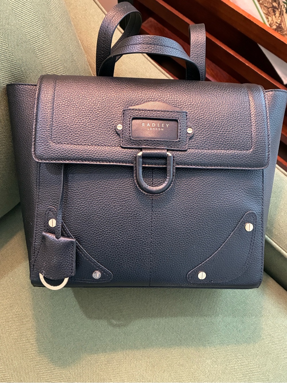 RADLEY LONDON black pebble leather Austin remastered backpack